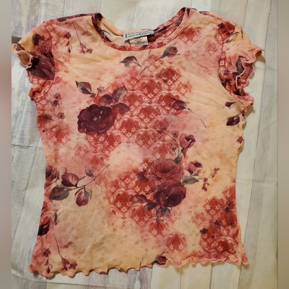 Cute vintage top by Self Esteem Size M